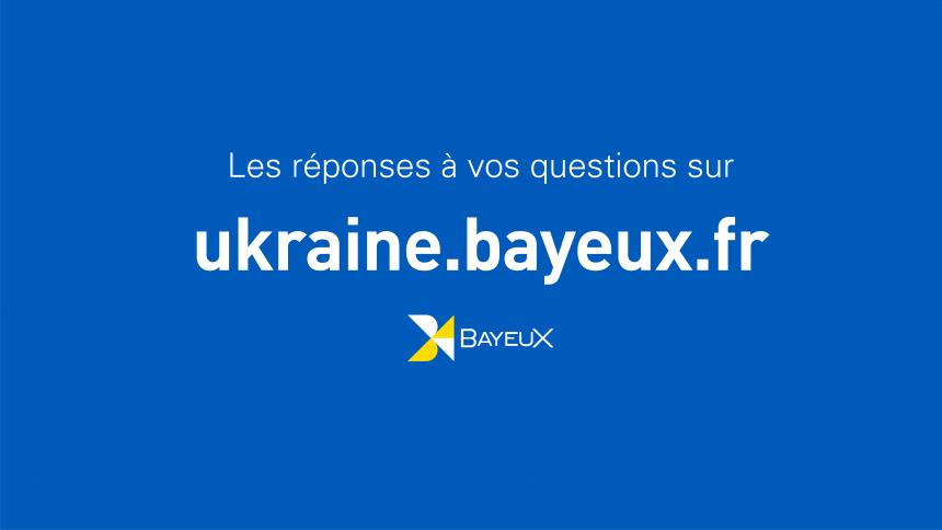 Visuel solidarité Ukraine à Bayeux