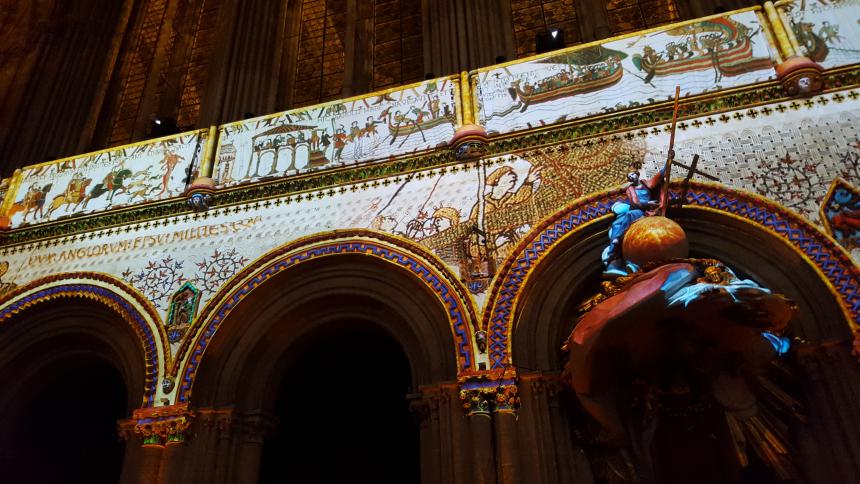 Spectacle son et lumière Cathédrale de Guillaume à Bayeux