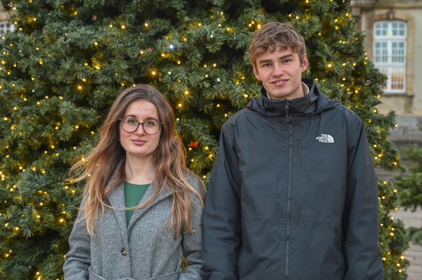 Maïa et Jannis, volontaires européens en 2023/2024 à Bayeux