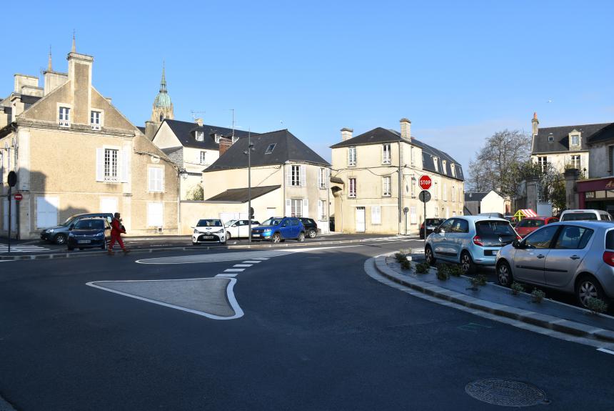 La place aux Bois à Bayeux après travaux