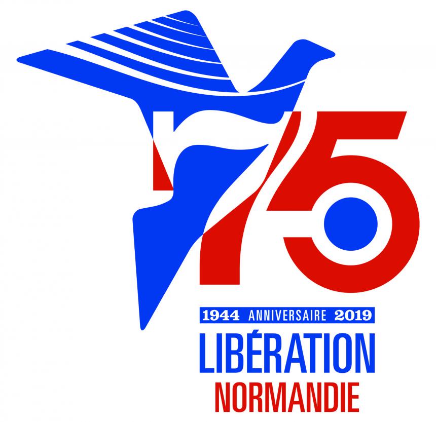 Sticker pour voitures le 6 juin 2019 dans le cadre du 75e anniversaire