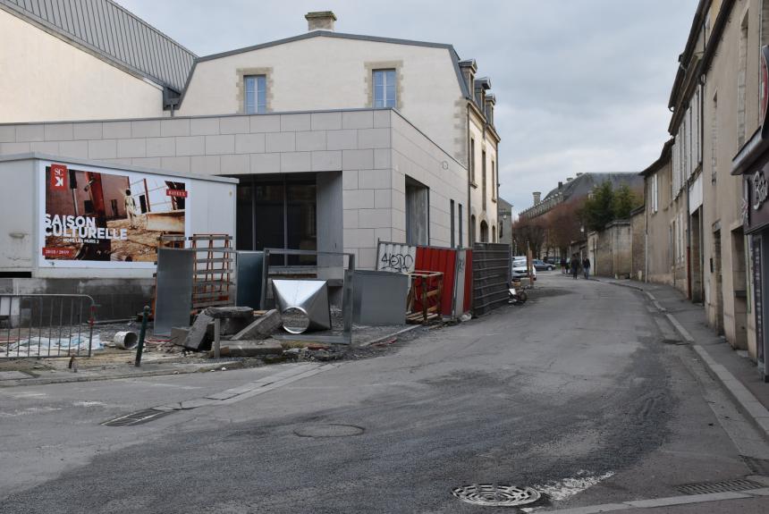 Travaux rue aux Coqs à Bayeux