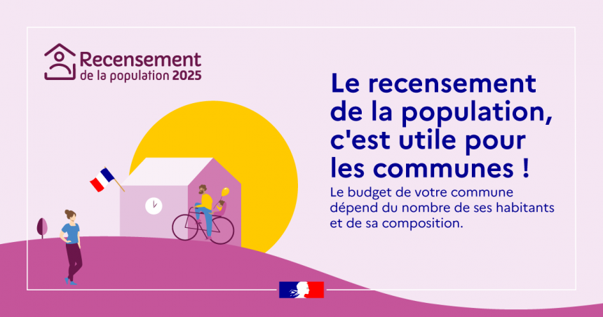 Visuel officiel recensement 2025