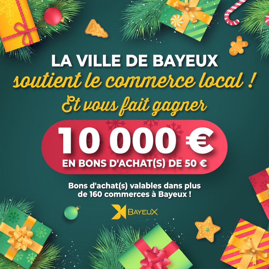 Jeu concours Bayeux soutient le commerce local