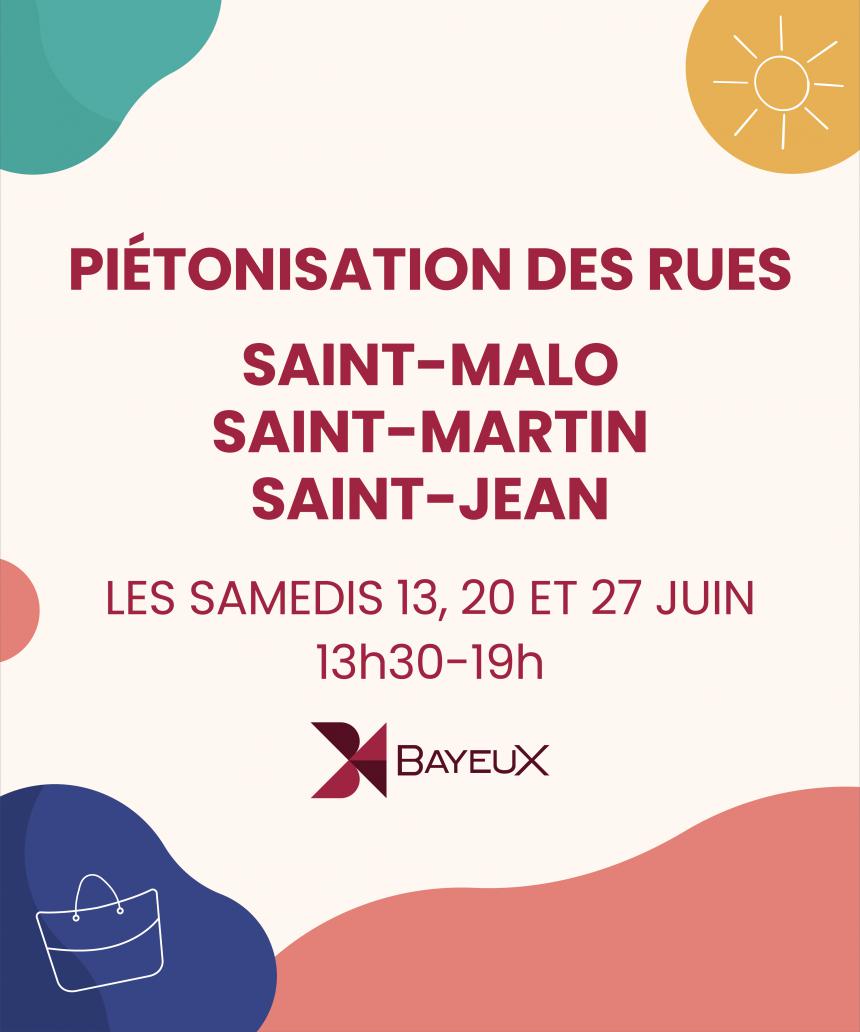 Expérimentation de la piétonisation du centre ville à Bayeux