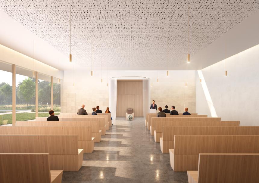 Crématorium Bayeux © DNS Architectes Crématorium Bayeux © DNS Architectes