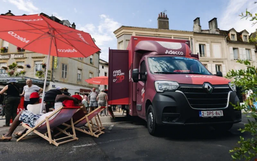Le camion Adecco Tour