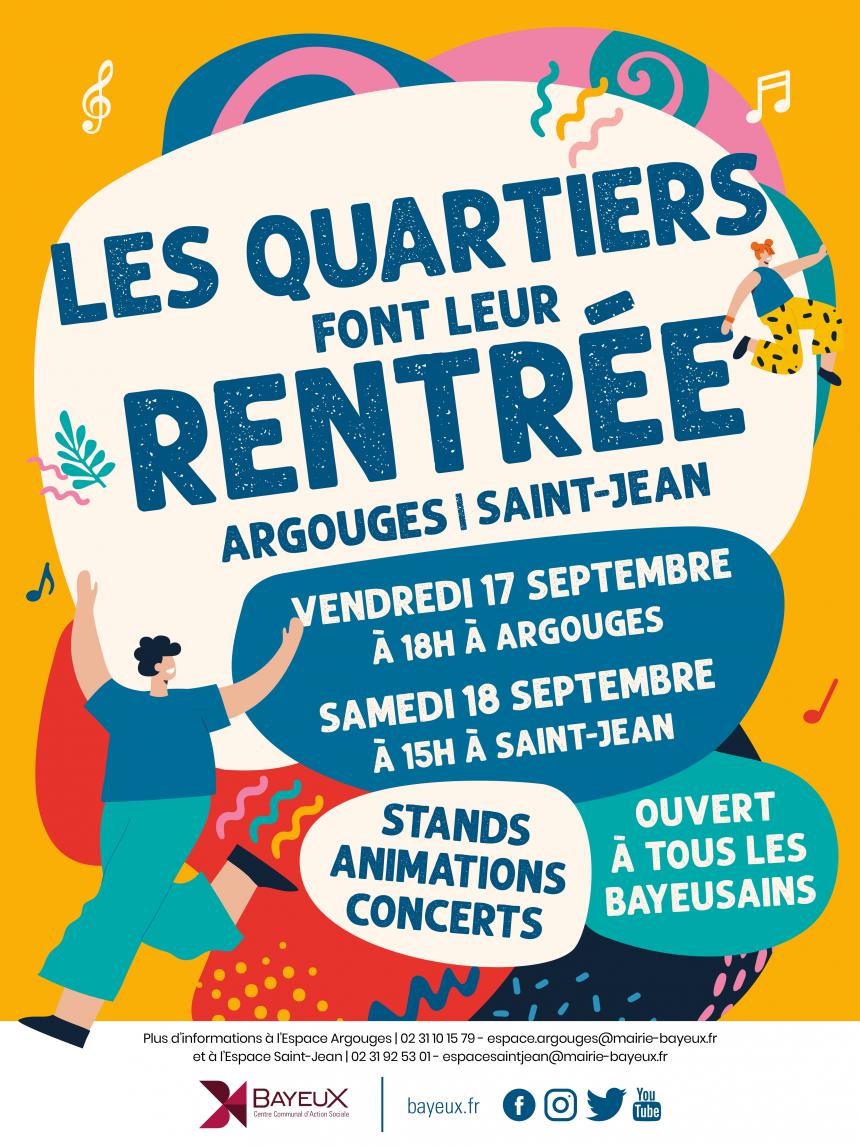 Affiche les quartiers font leur rentrée à Bayeux