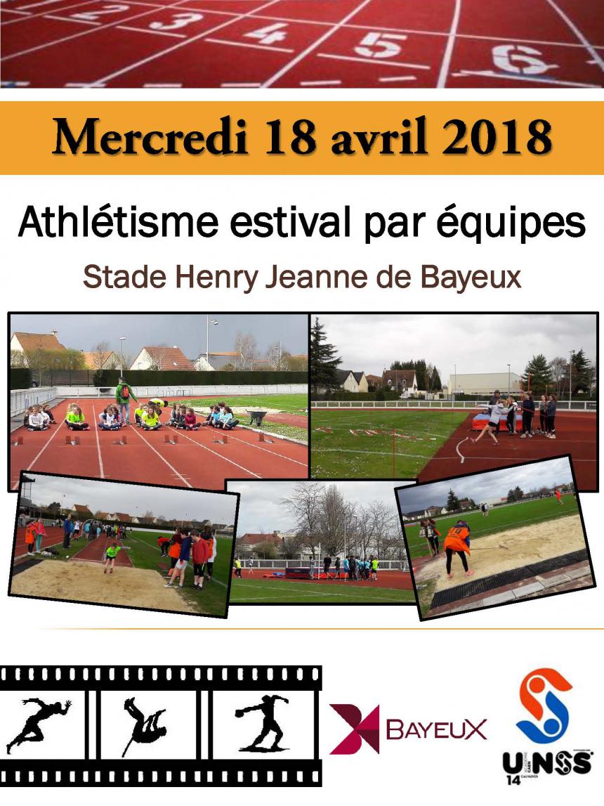 Affiche championnat académique UNSS Bayeux