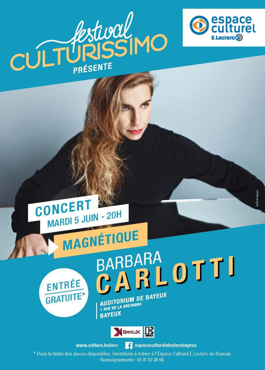 Affiche Concert Barbara Carlotti à Bayeux