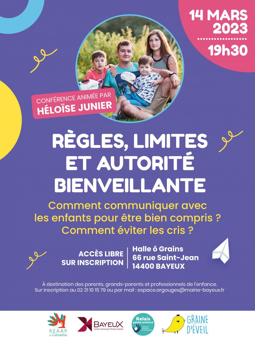Affiche conférence Héloïse Junier à Bayeux Affiche conférence Héloïse Junier à Bayeux