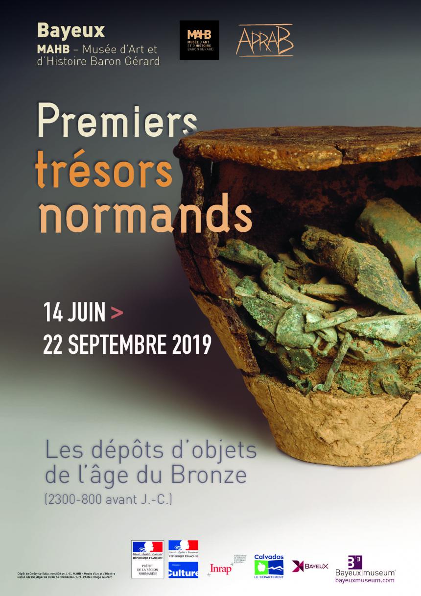 Affiche de l'exposition au MAHB été 2019 à Bayeux