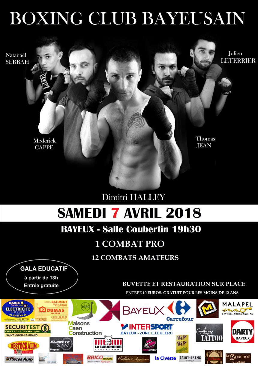 Affiche Gala de Boxe Bayeux Affiche Gala de Boxe Bayeux