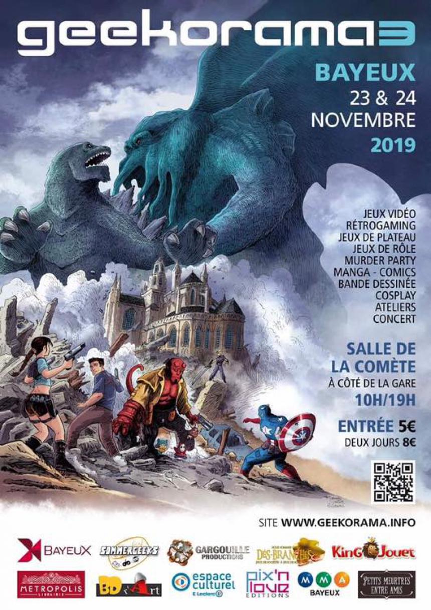 Affiche du festival Geekorama 3 à Bayeux