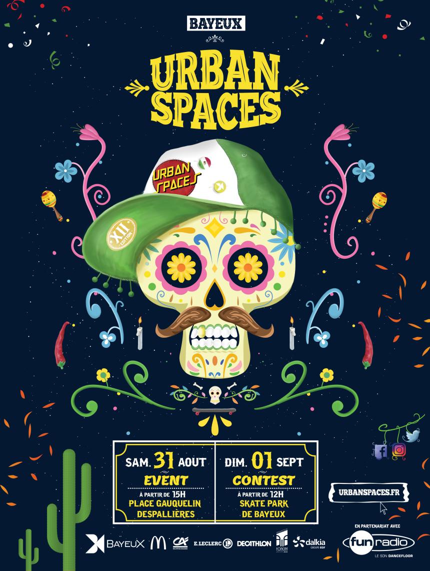 Affiche Urban Spaces 2019 à Bayeux Affiche Urban Spaces 2019 à Bayeux