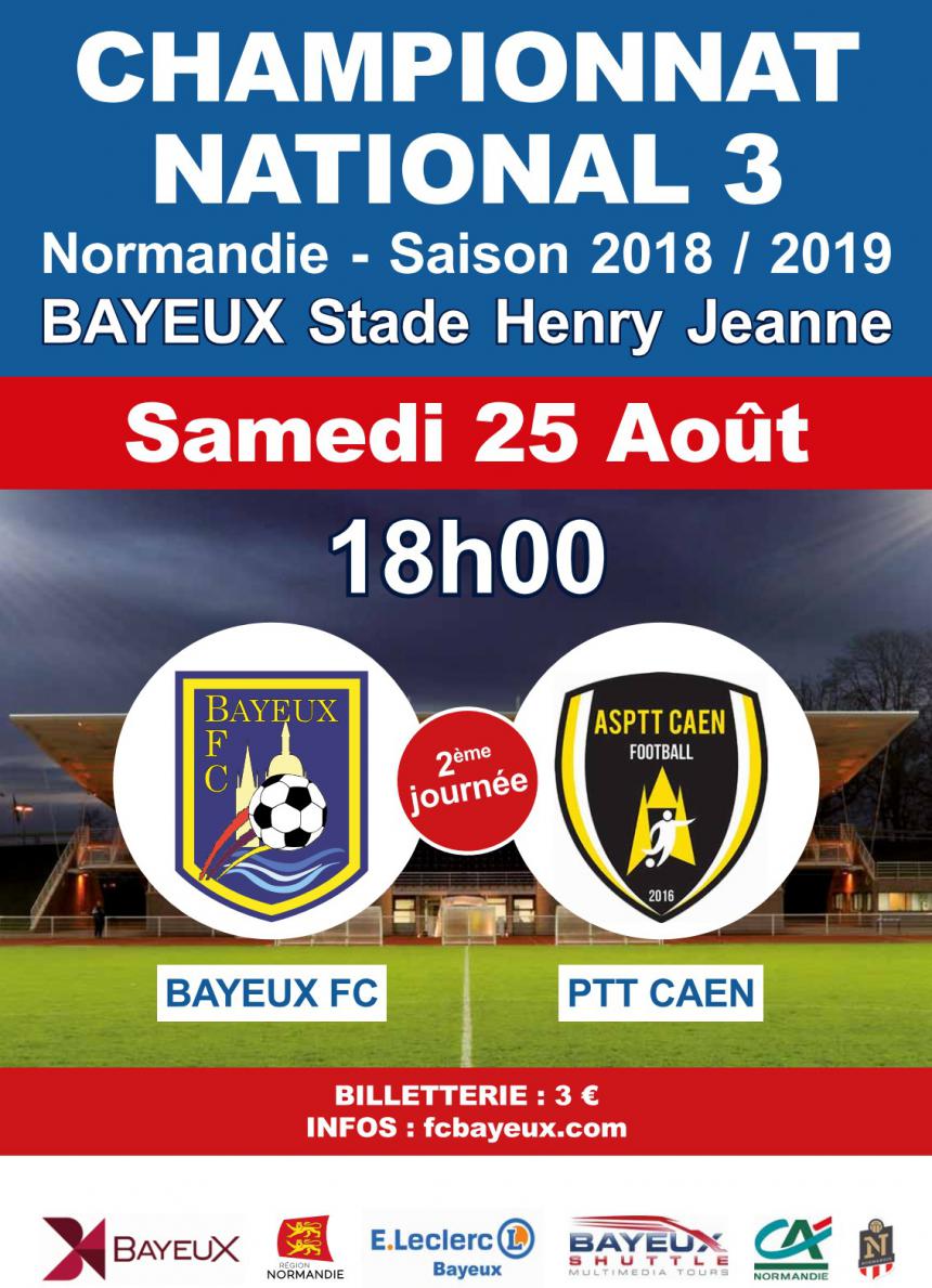 Affiche rencontre Bayeux - Caen Football Affiche rencontre Bayeux - Caen Football