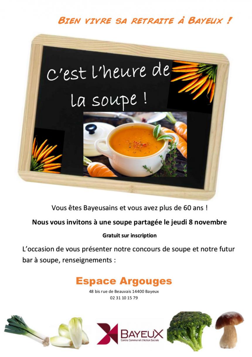 Affiche animation soupe à Bayeux Affiche animation soupe à Bayeux