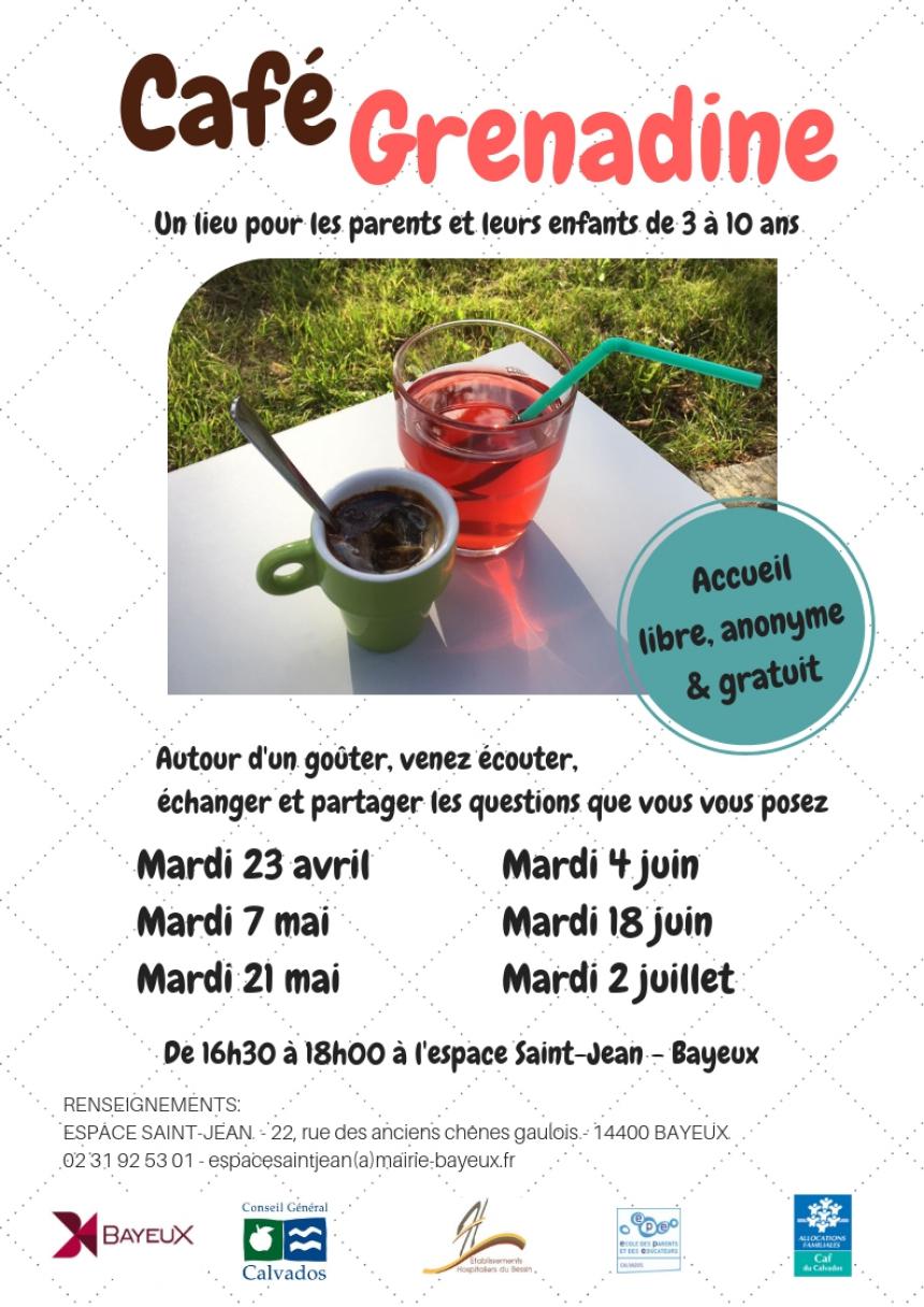 Affiche des prochains Café Grenadine à Bayeux