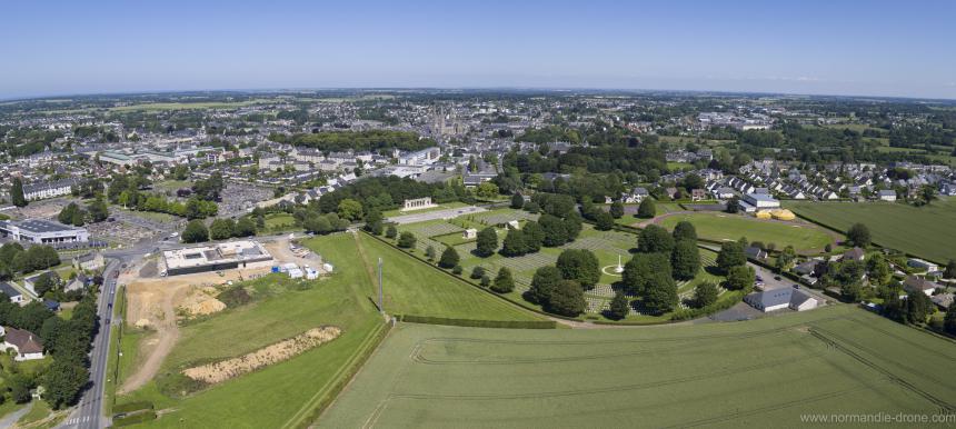 Vue aérienne sur Bayeux