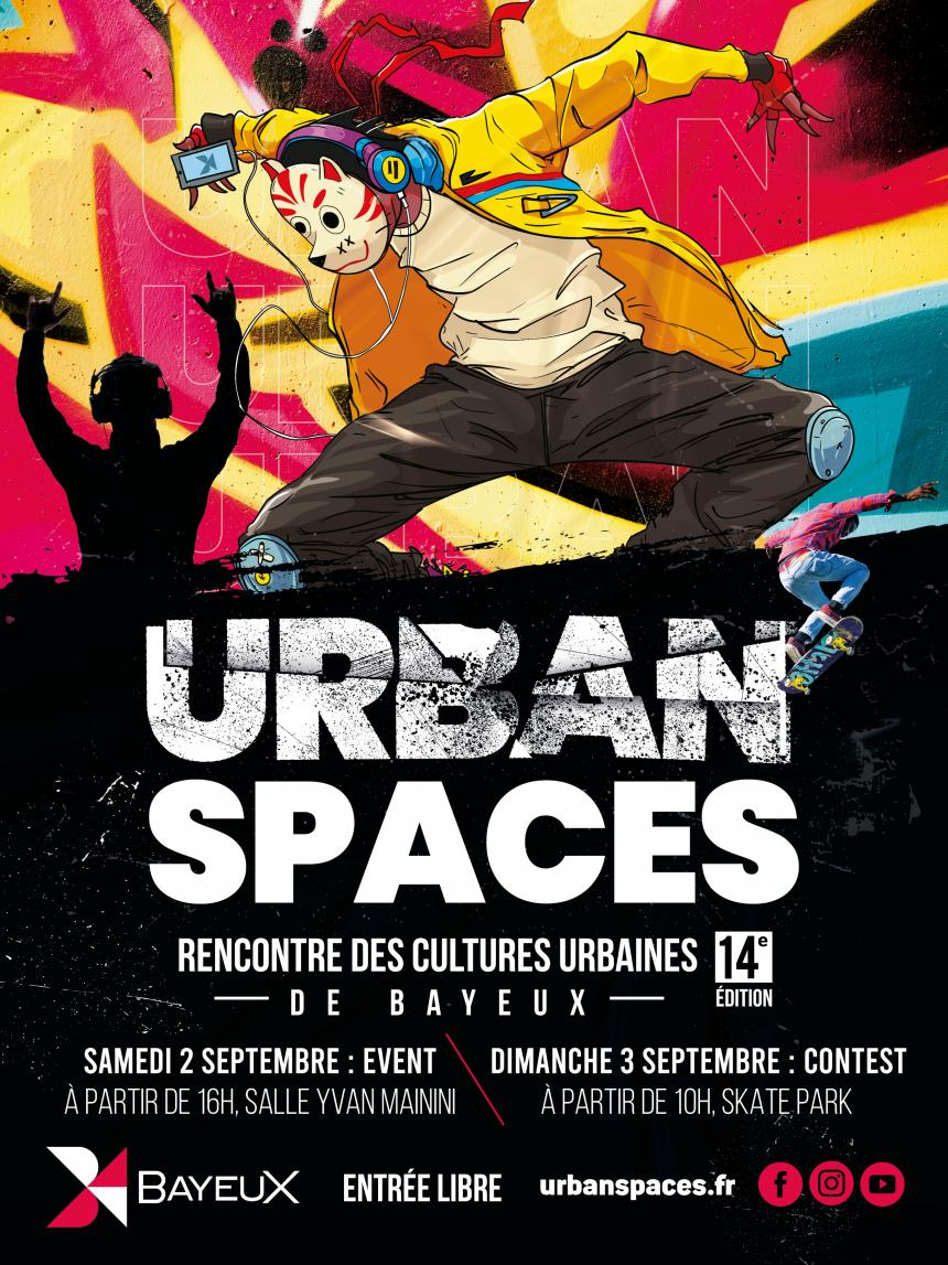 Affiche Urban Spaces Bayeux 2023 Affiche Urban Spaces Bayeux 2023