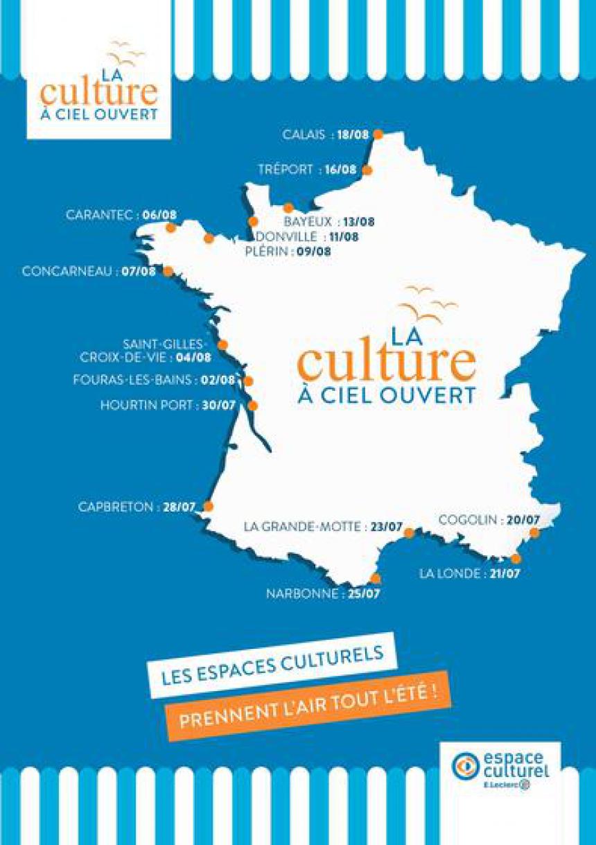 Carte tournée culturelle E.Leclerc 2018