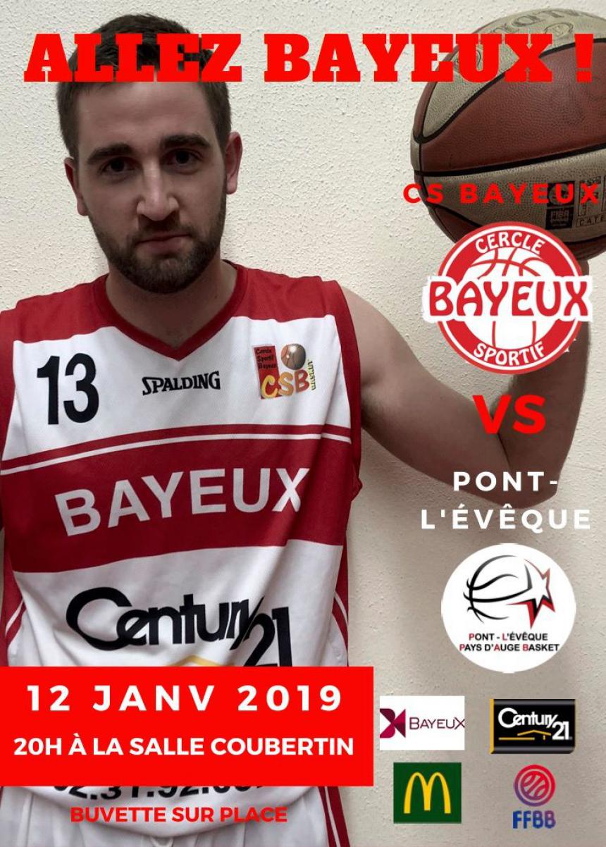 Affiche du match Bayeux - Pont l'Évêque