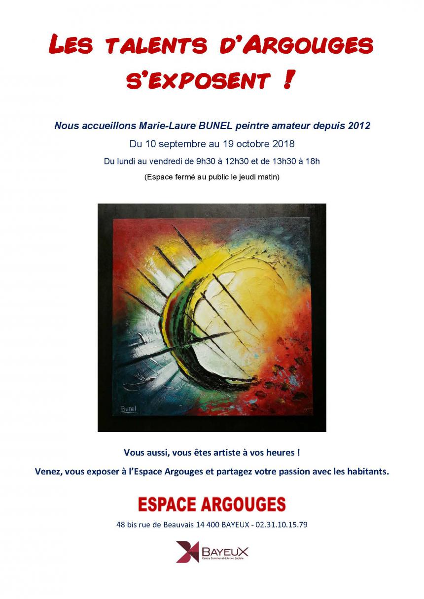 Exposition Argouges Septembre 2018 à Bayeux