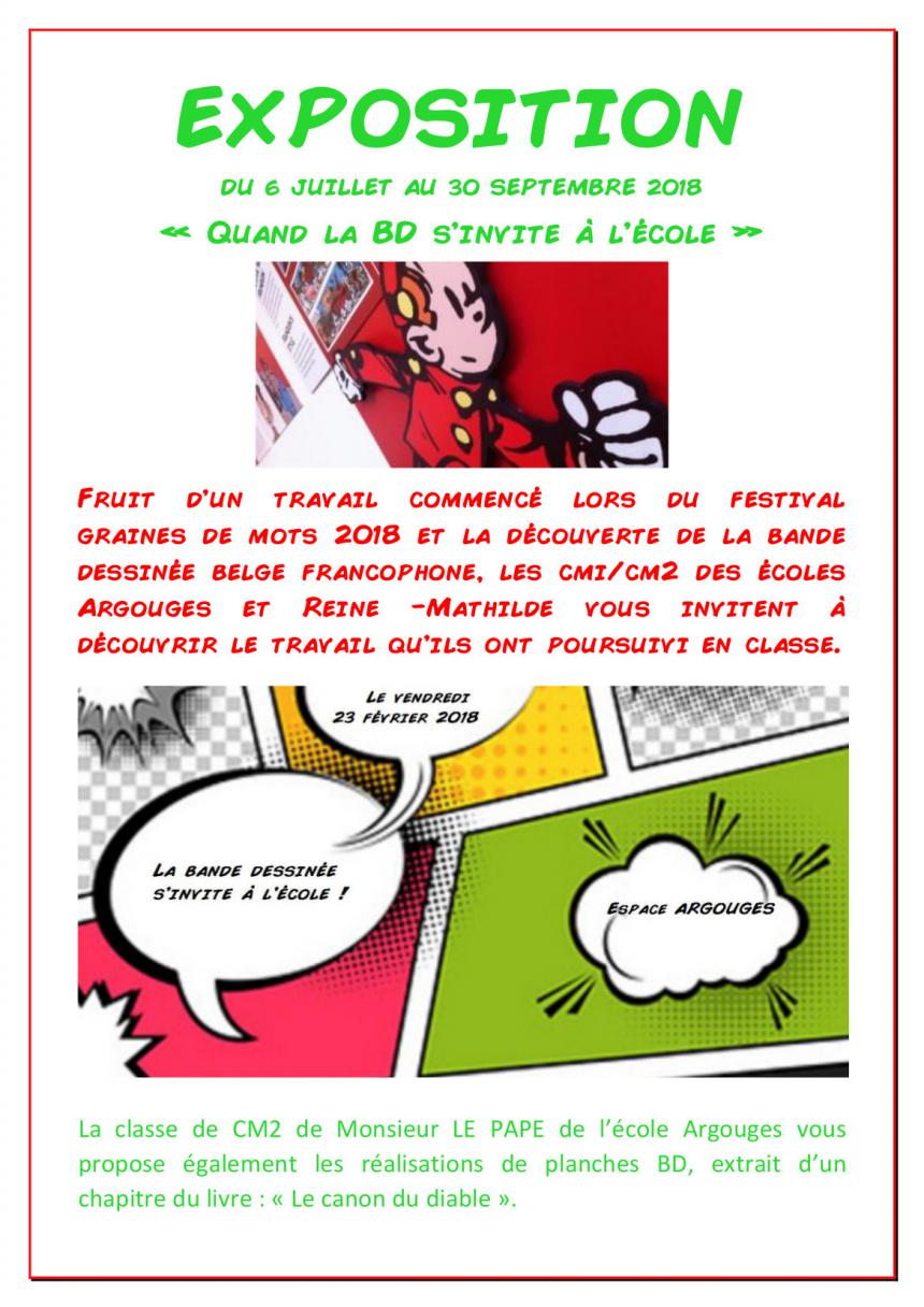Affiche de l'exposition BD organisée à Bayeux