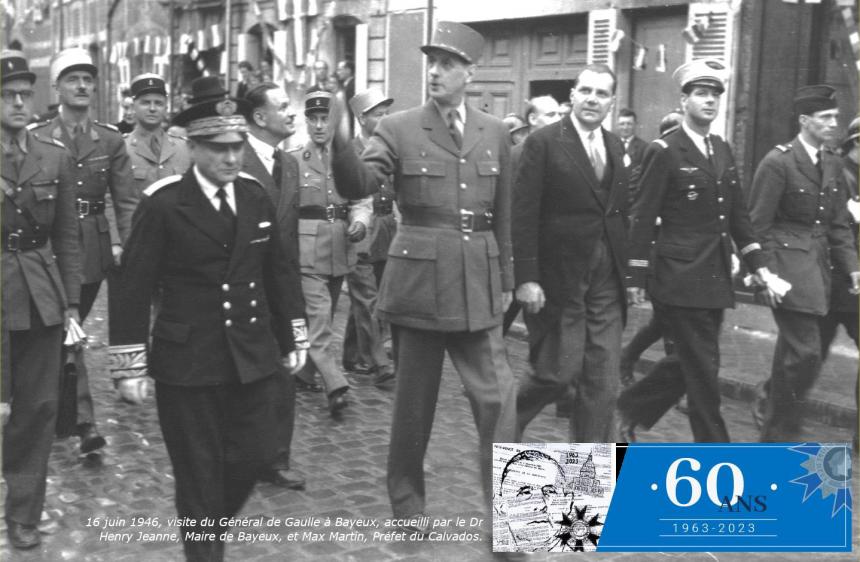 Général de Gaulle à Bayeux en 1946 Général de Gaulle à Bayeux en 1946