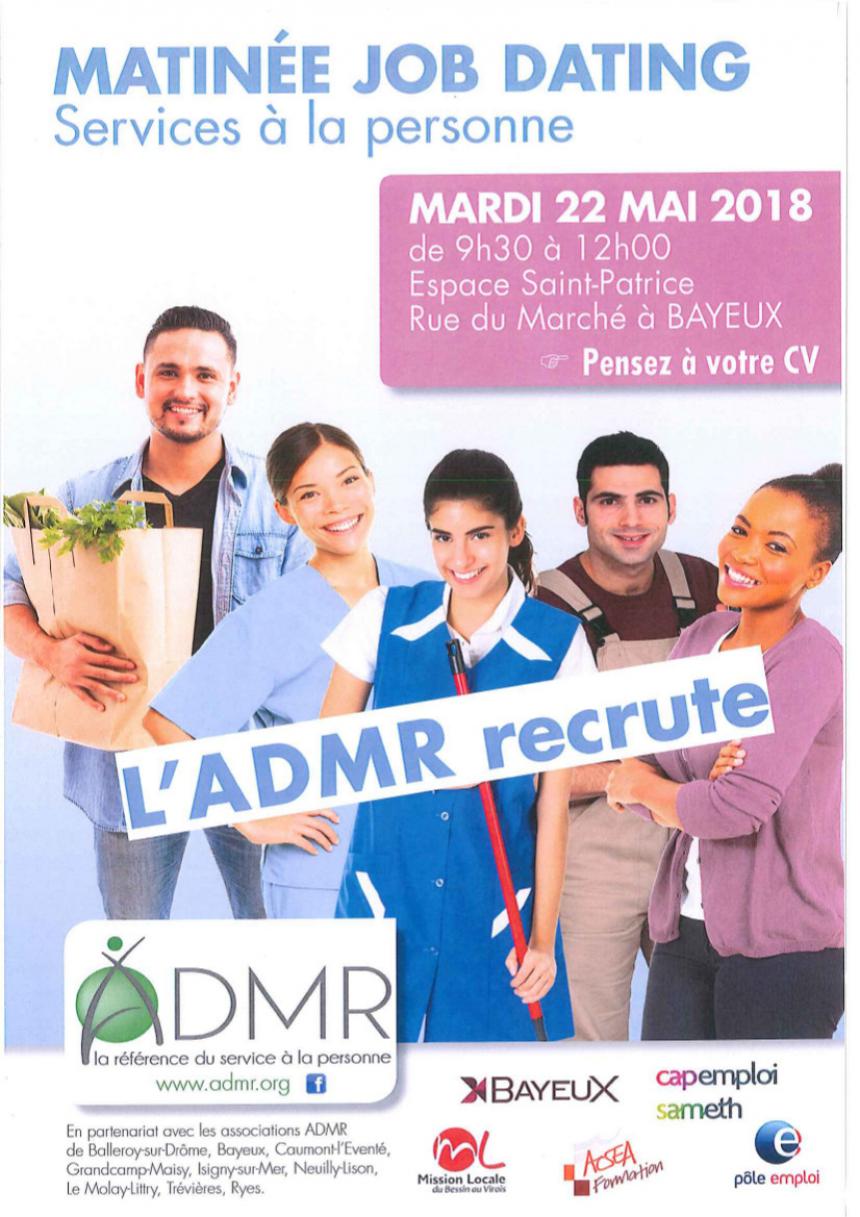 Affiche Job Dating ADMR à Bayeux