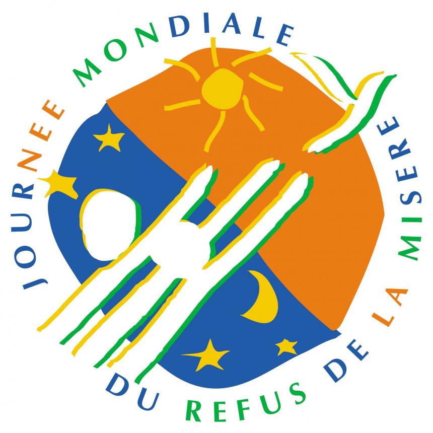 Logo de la journée mondiale du refus de la misère Logo de la journée mondiale du refus de la misère