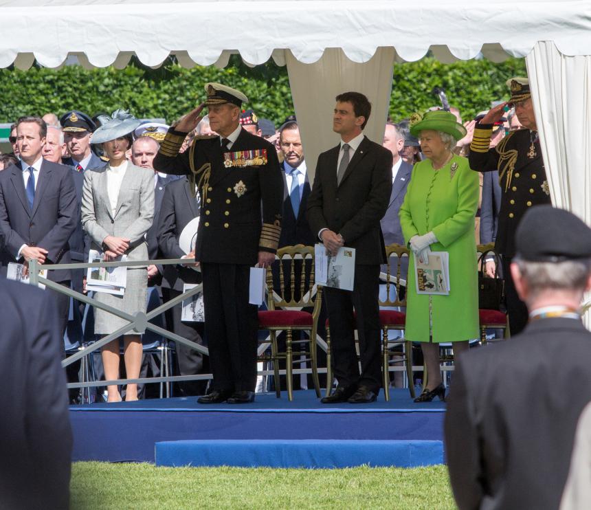 Le Prince Philip à Bayeux en 2014