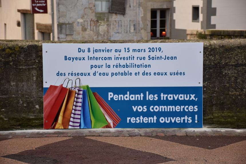 Durant les travaux, vos commerces restent ouverts à Bayeux