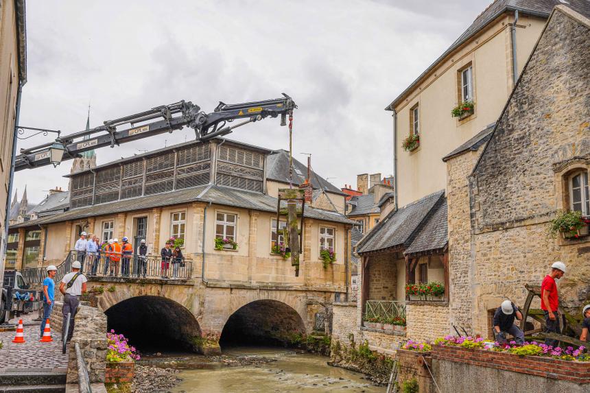 Bayeux, travaux ouvrages de l'Aure