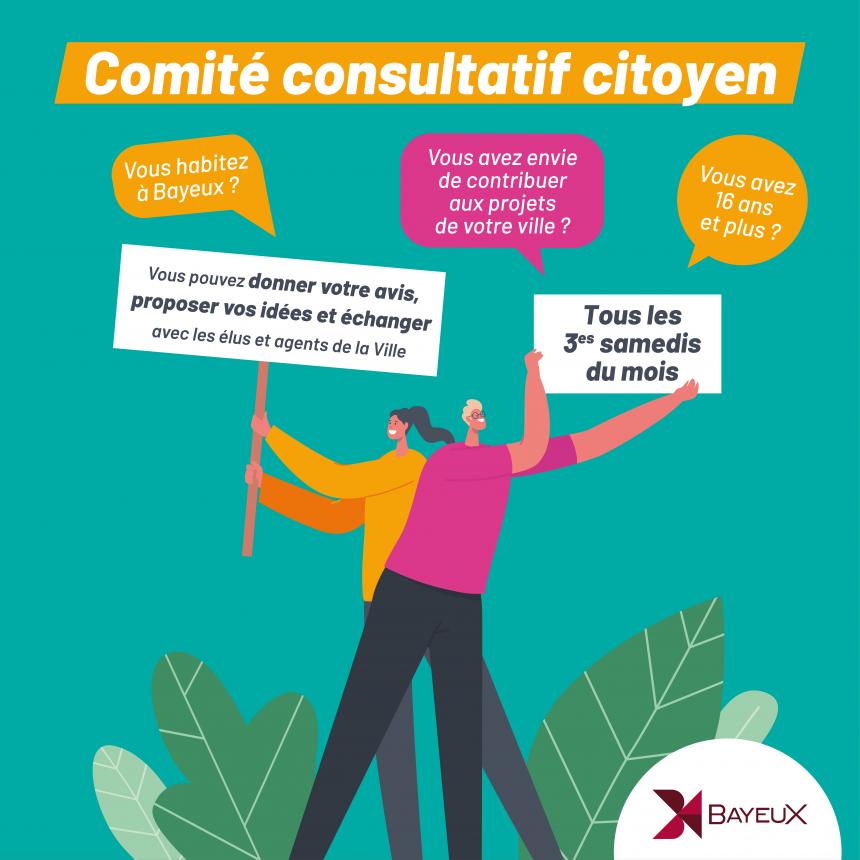 Visuel du comité consultatif citoyen de Bayeux