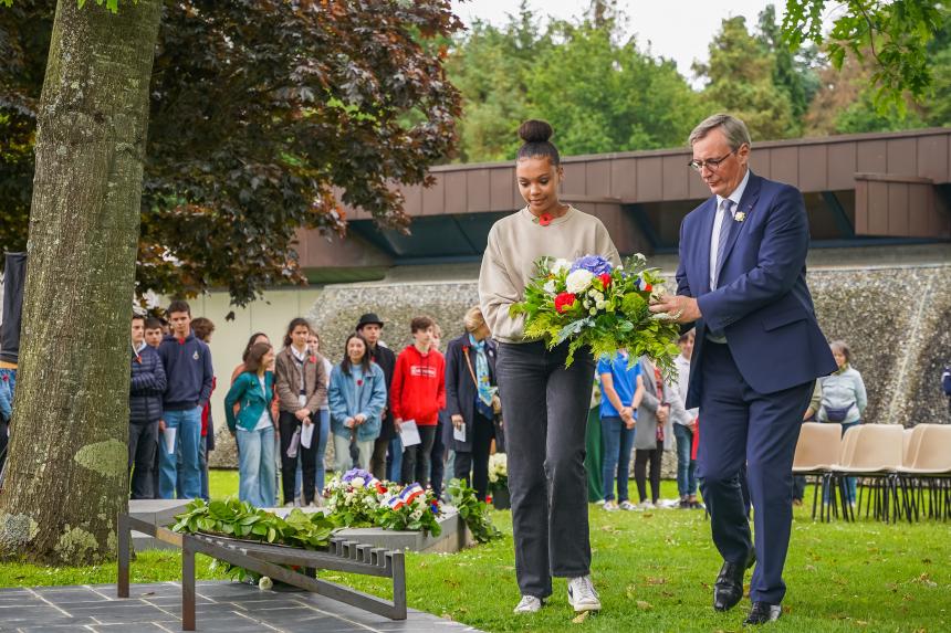 Cérémonie commémorative de la Libération à Bayeux