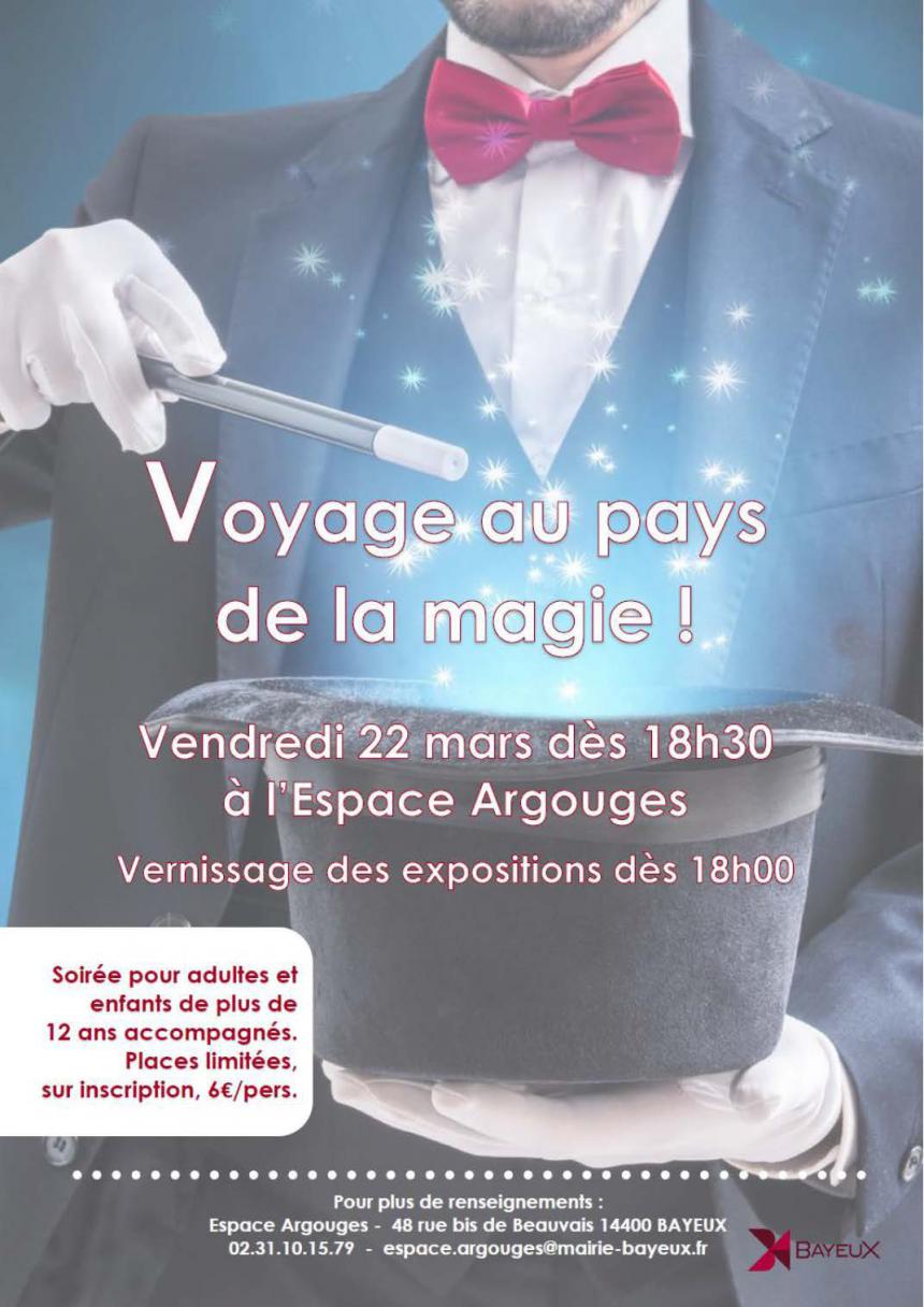 Affiche soirée magie à Bayeux