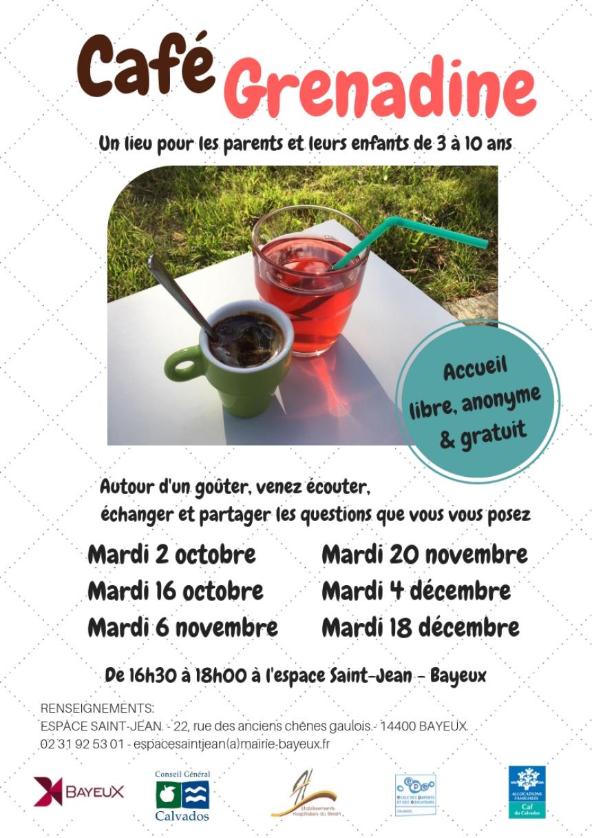 Affiche Café Grenadine à Bayeux
